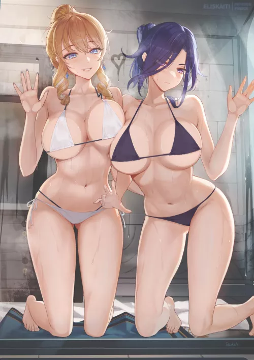 Navia & Clorinde [Genshin Impact] by xSaviour_N