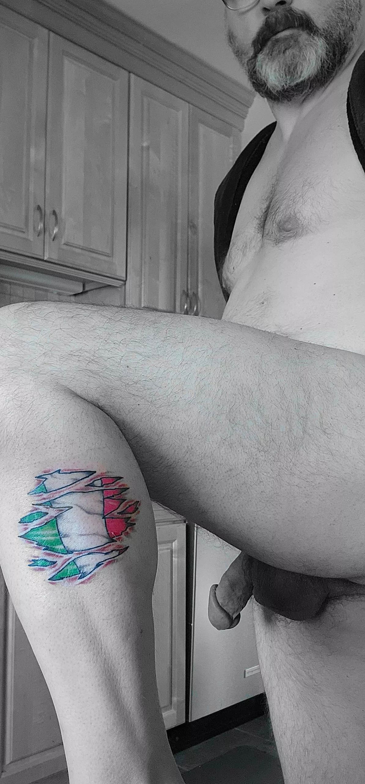 Newest tattoo (with cock making an appearance) posted by orangechrub