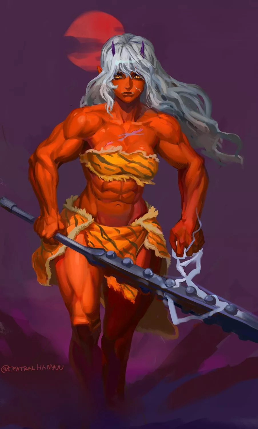 Oni (CentralHanyuu) [Original] posted by Kuro-Oji