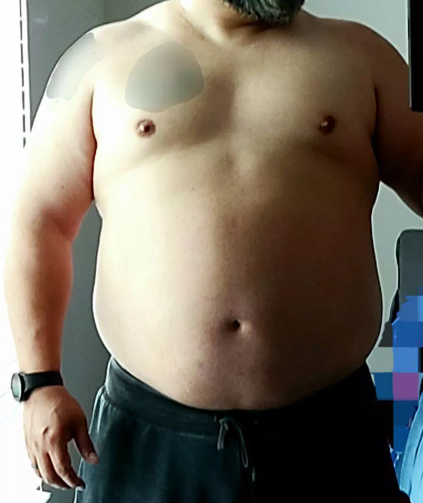 Post work, pre shower body. Care to join me for an early dinner? (40) posted by Ok_Benefit_9299