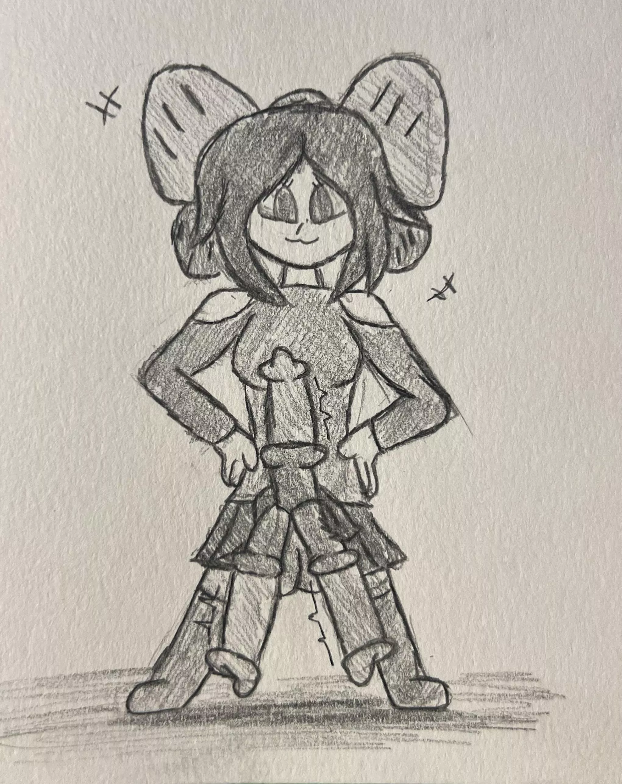 Random Doodle of a Girl with Three Horse Cocks posted by UnlovableToxin