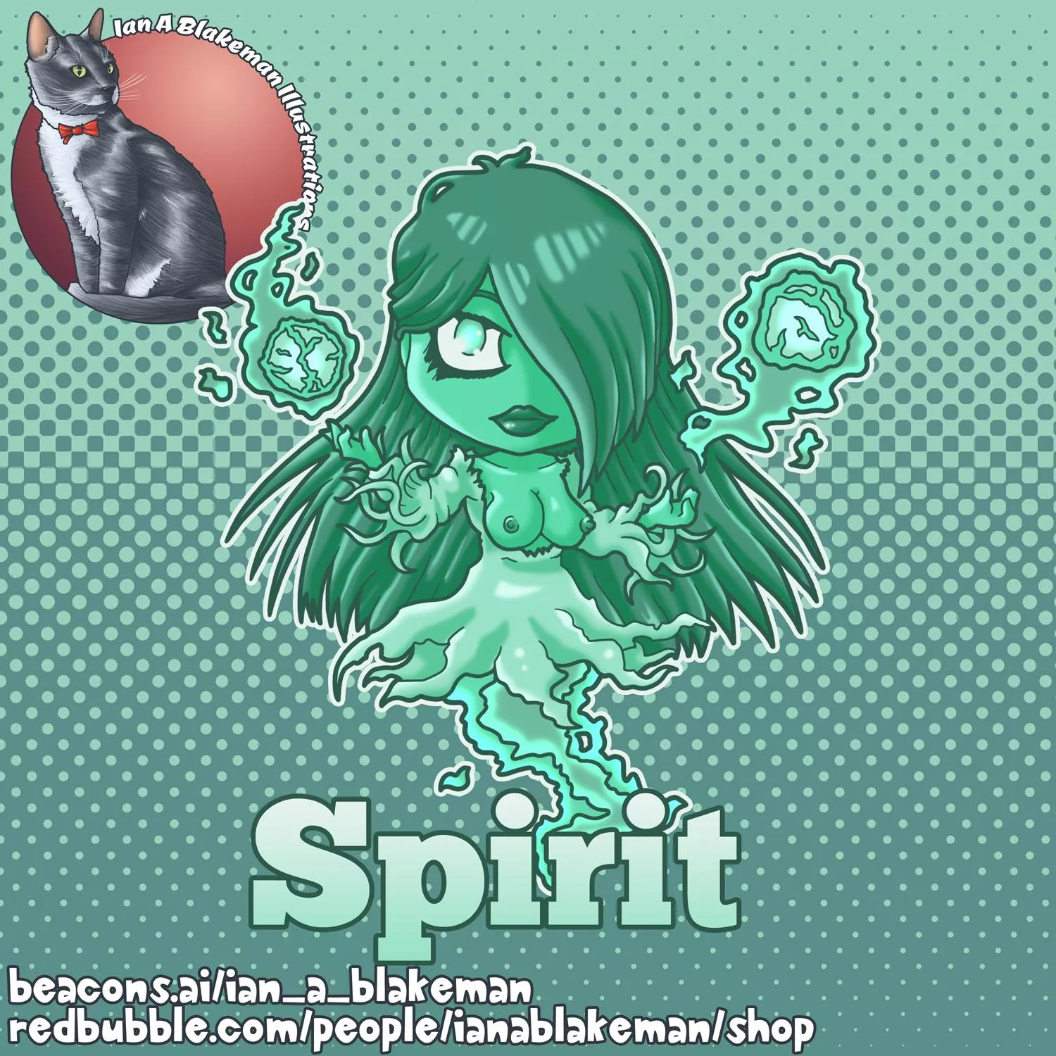 Chibi Spirit (Art by Ian A Blakeman) posted by ianablakeman