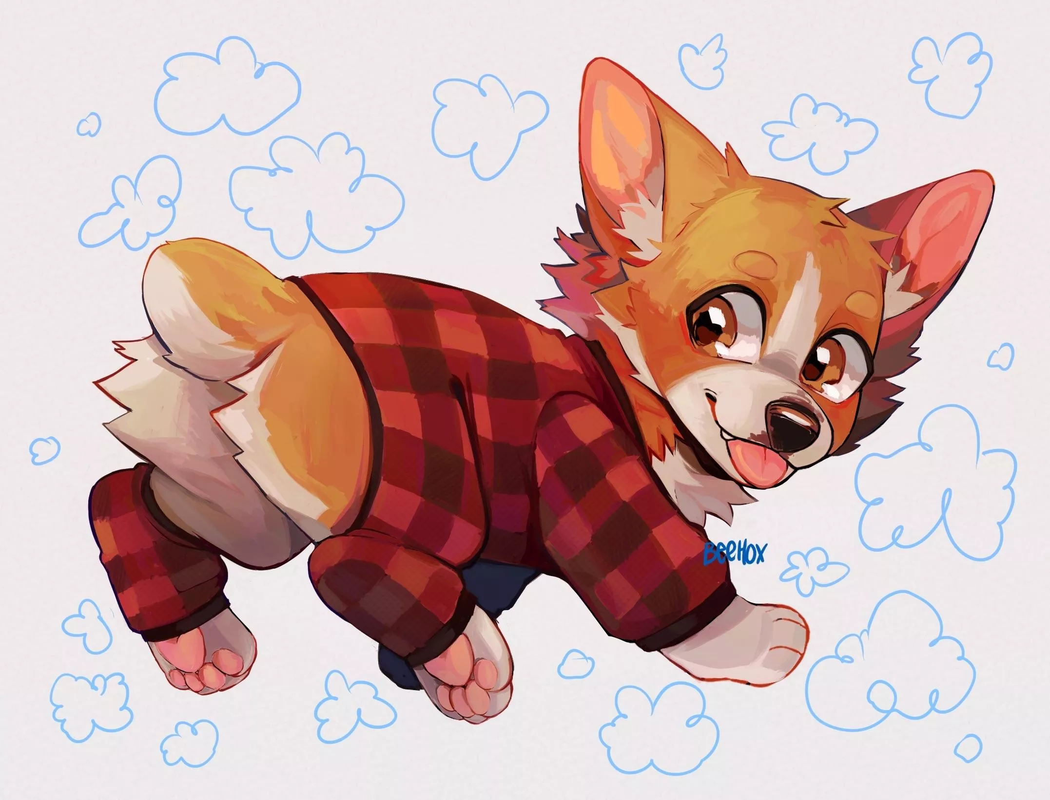 Corgi jammies!!! posted by thewildwolfy