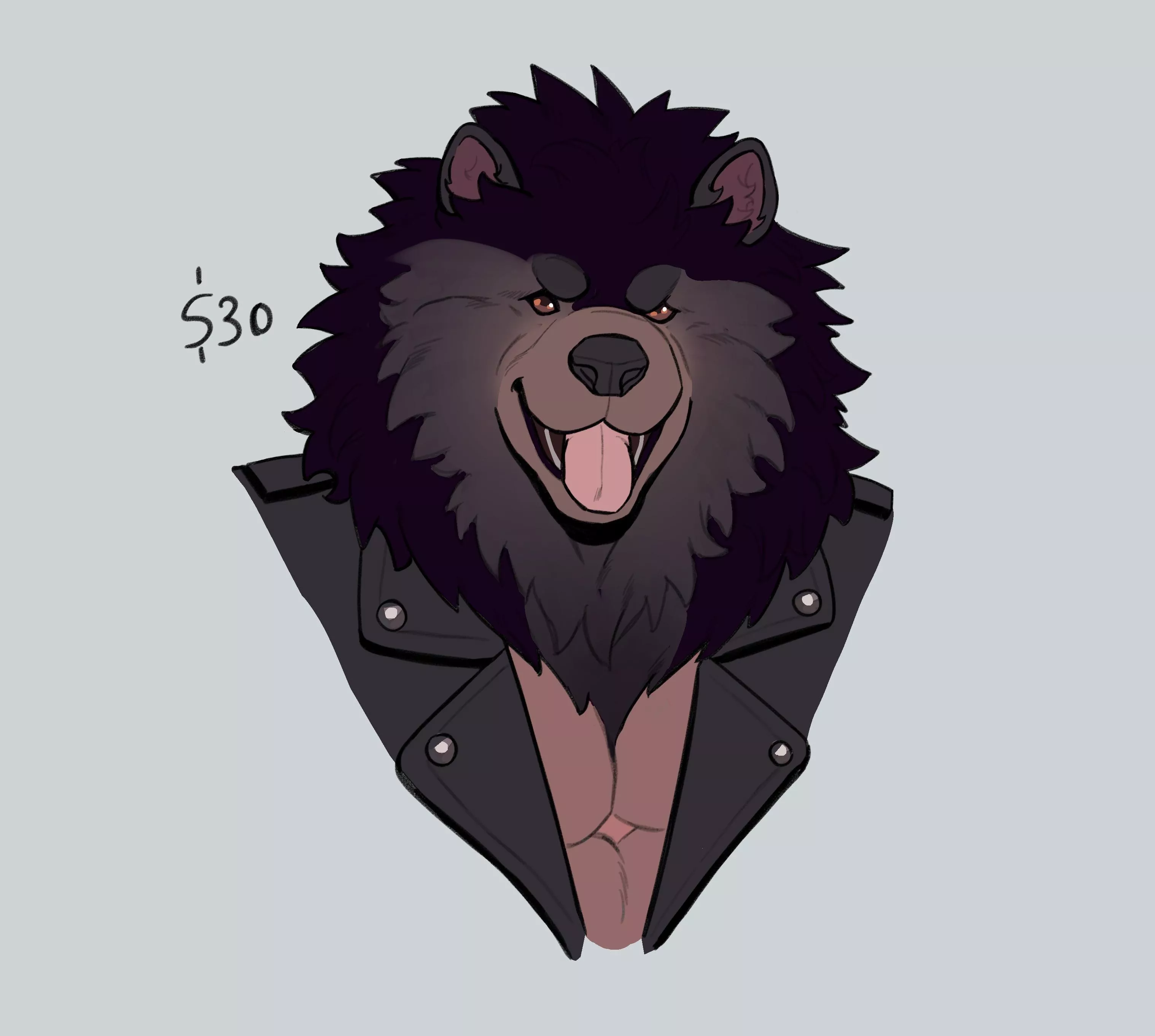 First time drawing an chow chow<3 posted by Creeepecreeeper