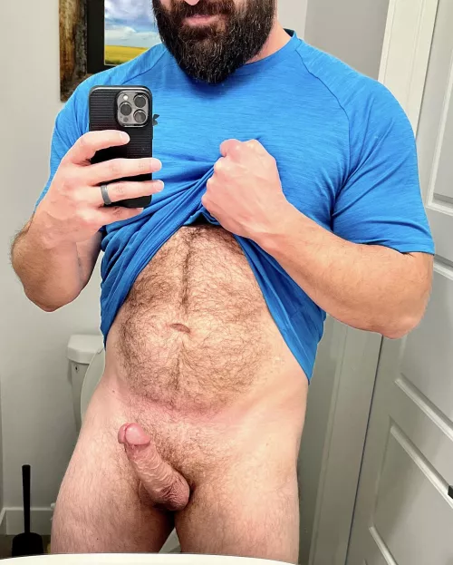 Have some friends over watching the Oilers game. Snuck away for a quick pic during intermission 😏 by Hunghero116