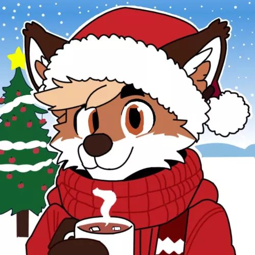 Here is Christmas fox by Lazzercorn