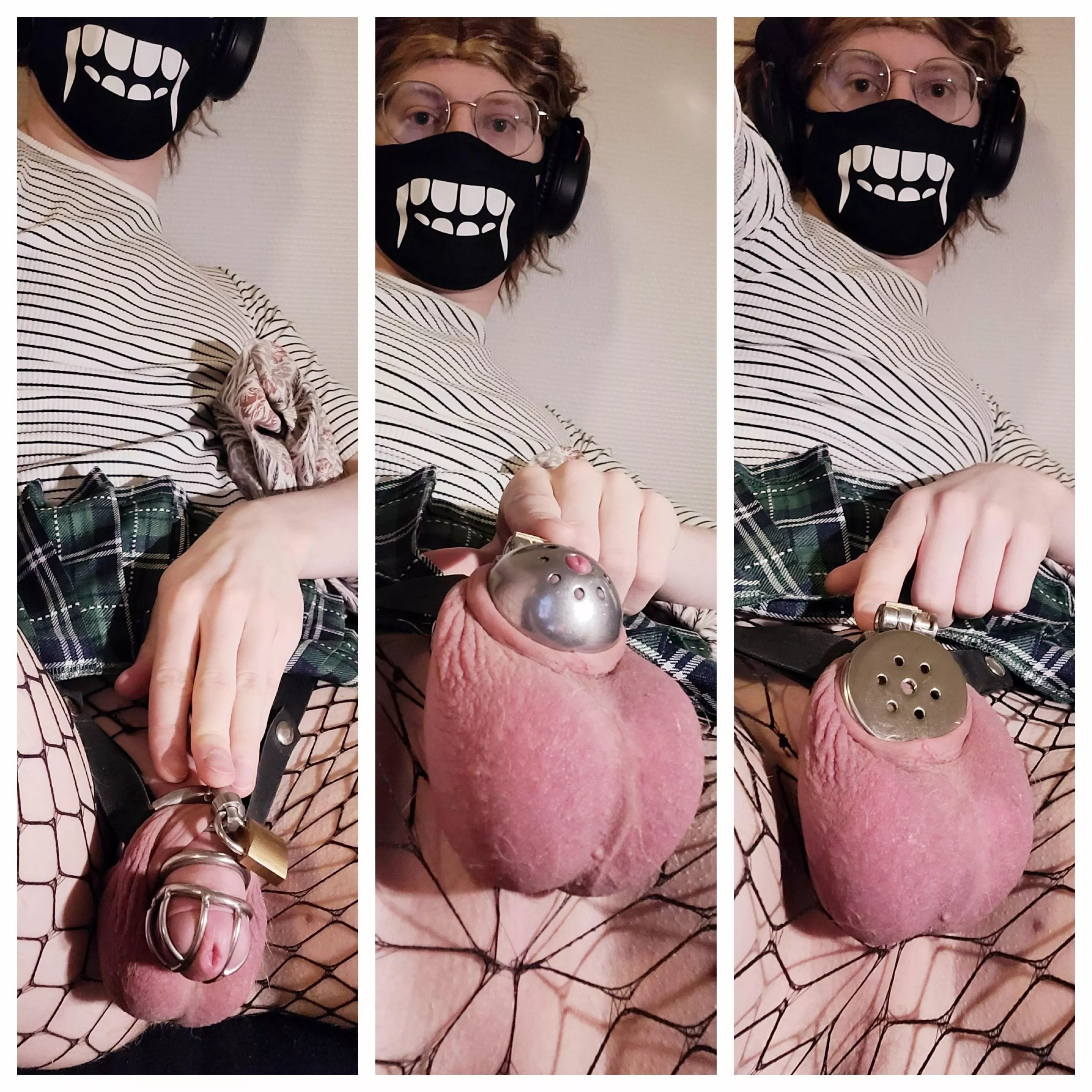 I Finally fit in a flat cage! It feels so natural! posted by CagedEmmy