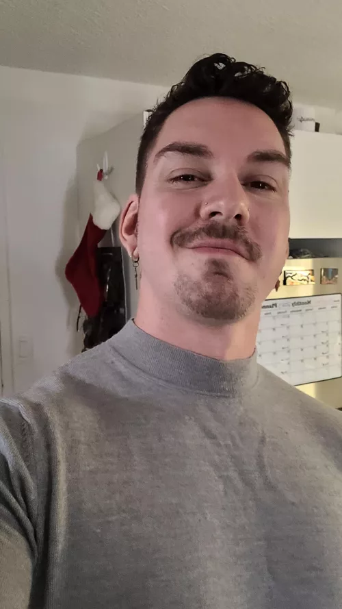 I mustache you a question, but I'll shave it for later 😆 (Trying out some new facial hair) by DeepFriedHooker