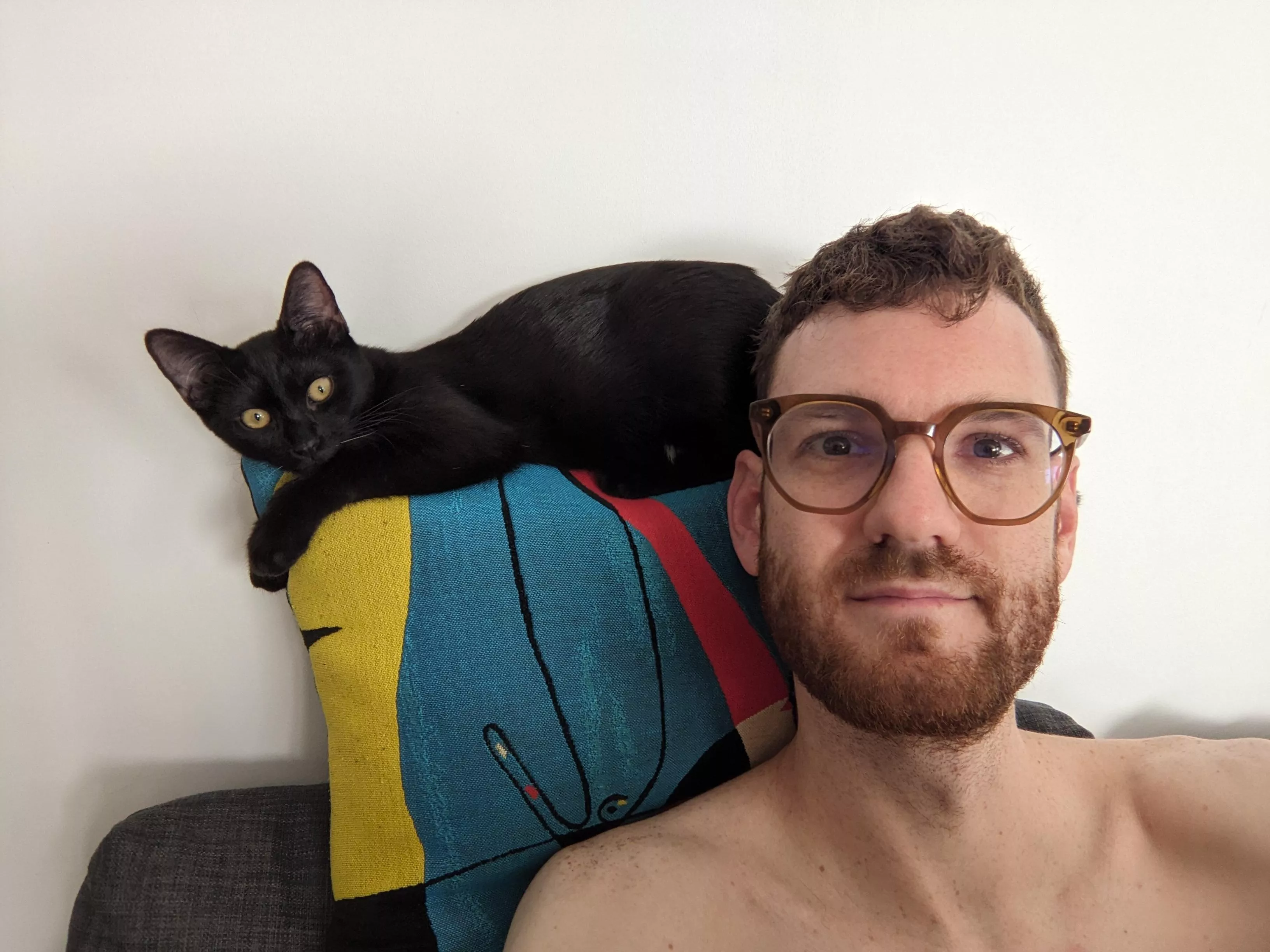 I've realized my cat is the main model in my selfies now posted by KienLang_