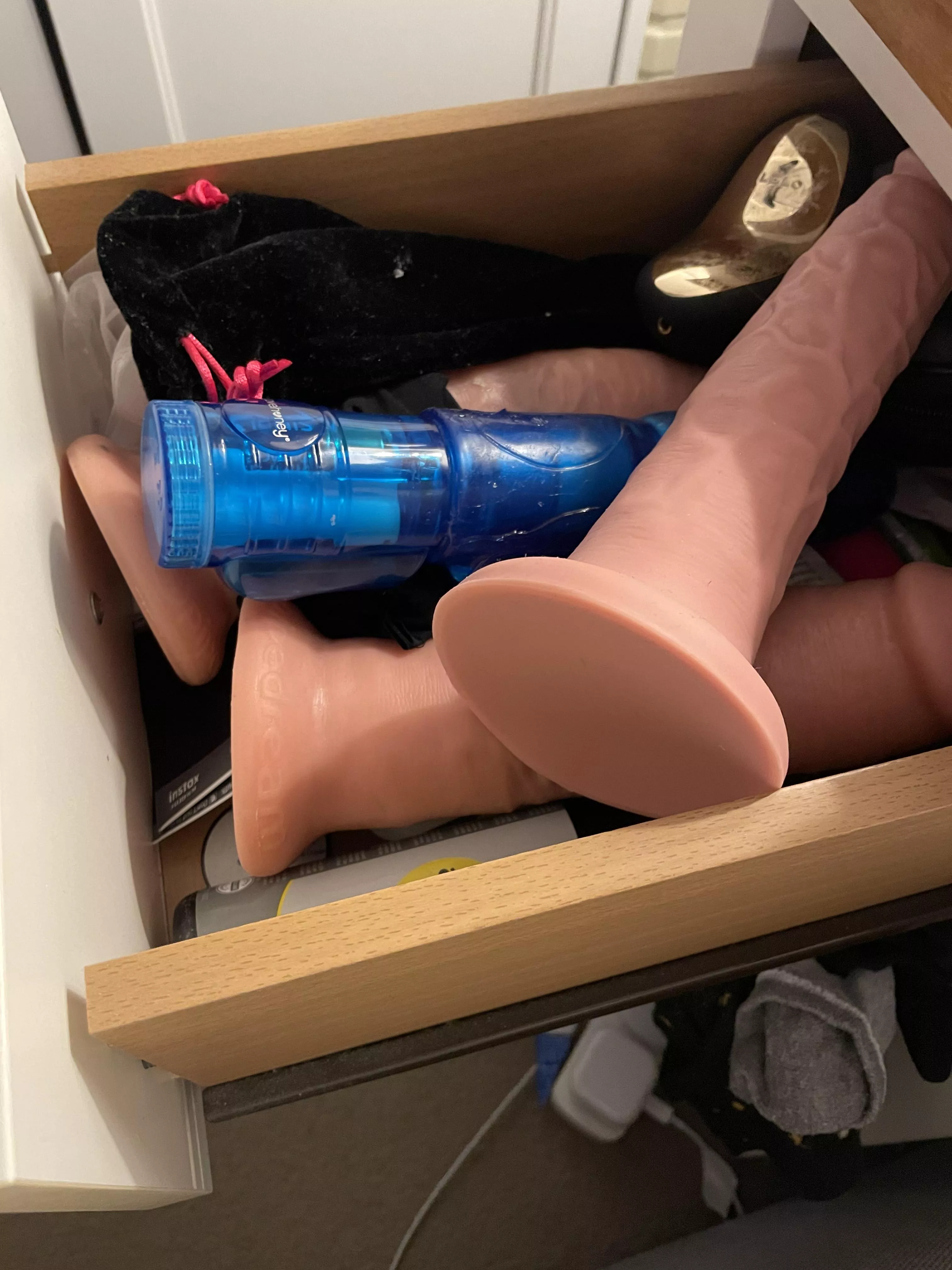 Late night Sunday fun let’s see your toy draw. Mine is pretty full 🙈 posted by MiserableCounter634