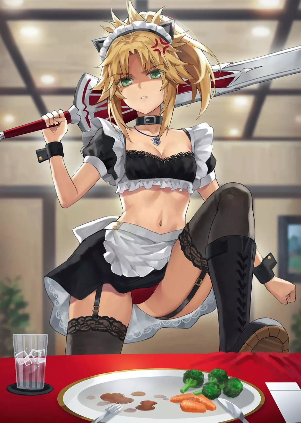 Mordred does NOT like veggies posted by xKillua666