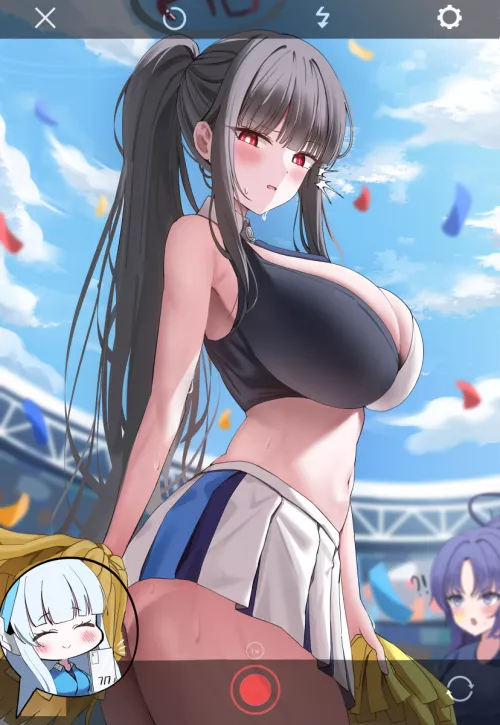 Rio at cheerleading practice. by Pubg13