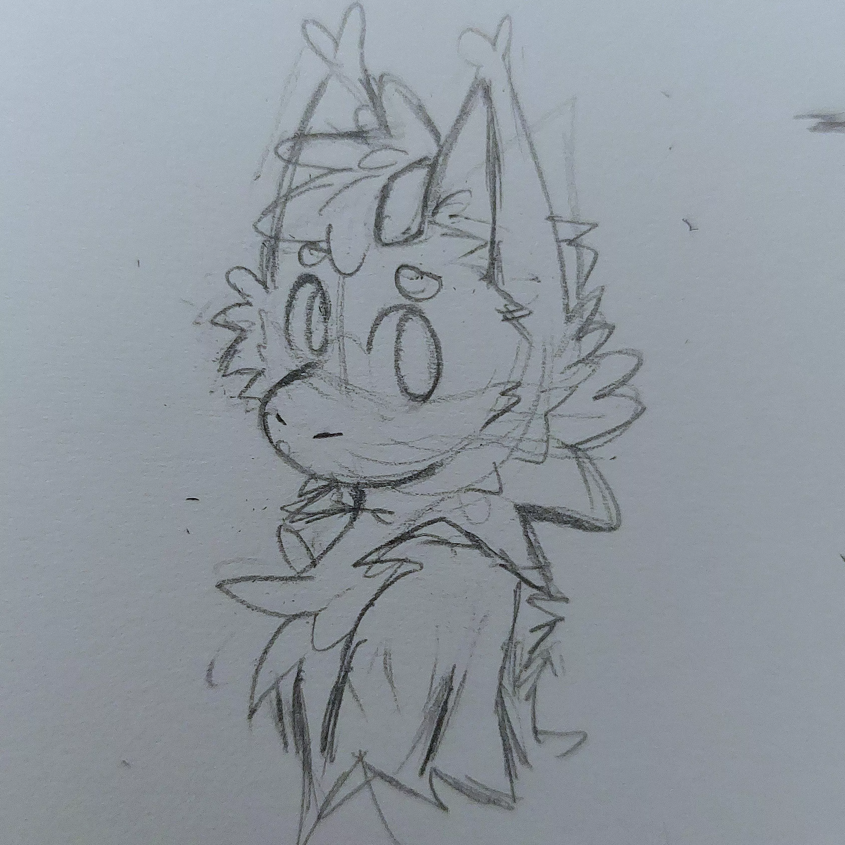 sketch of my sona :DD (art by me) posted by bananacars_