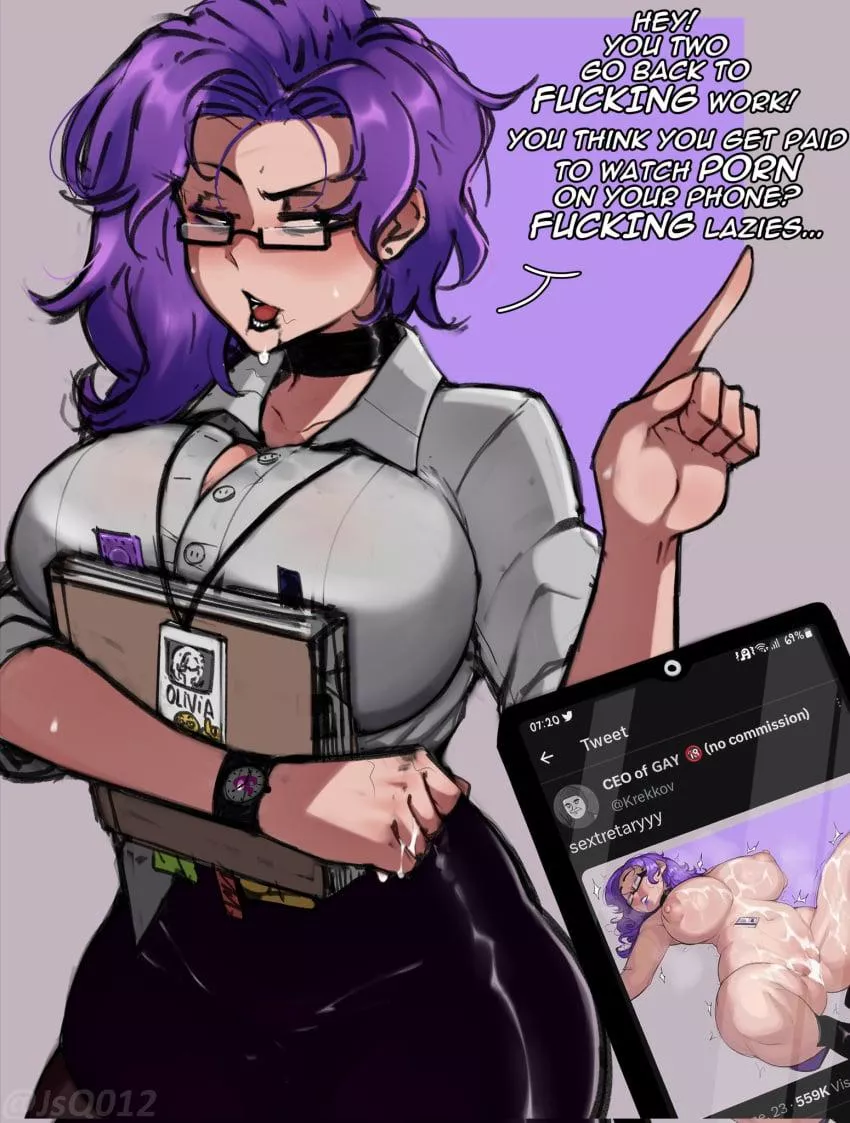 Webslut at the office posted by Busy-Frosting6514