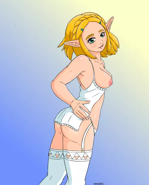 A commission of the lovely Zelda! Enjoy! by SamuraiJam34