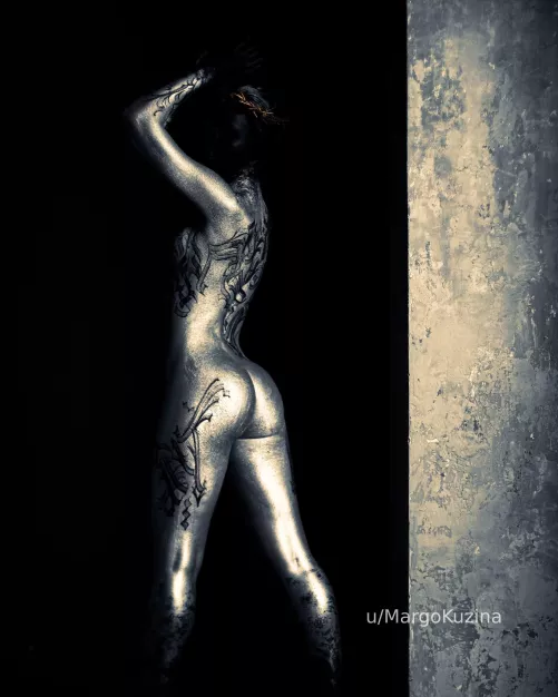 Acrylic bodypaint by Theabstracter on me by MargoKuzina