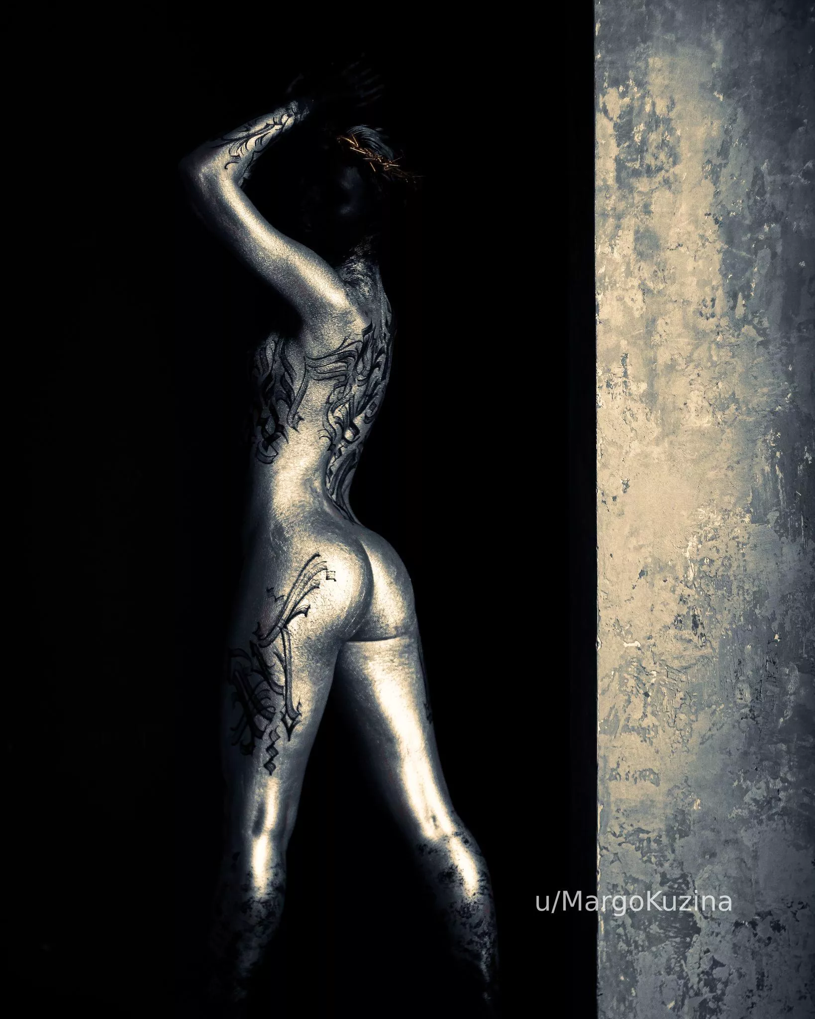 Acrylic bodypaint by Theabstracter on me posted by MargoKuzina