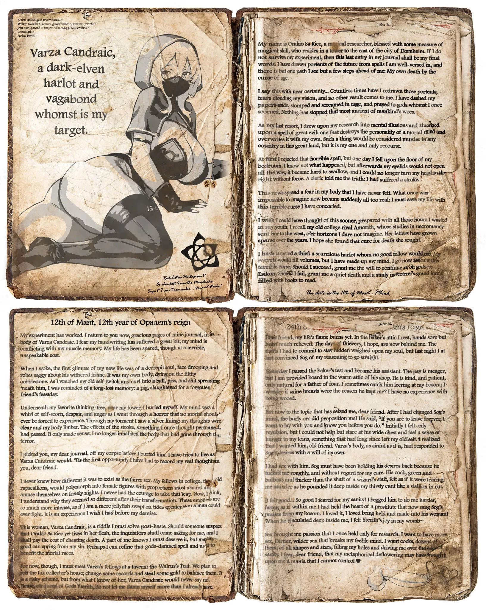 An Old Wizard Body-Swaps His Way Through History [Series] [Body-Swap] [Gender Swap] [Prostitution] [FemDom] posted by swirlin2048