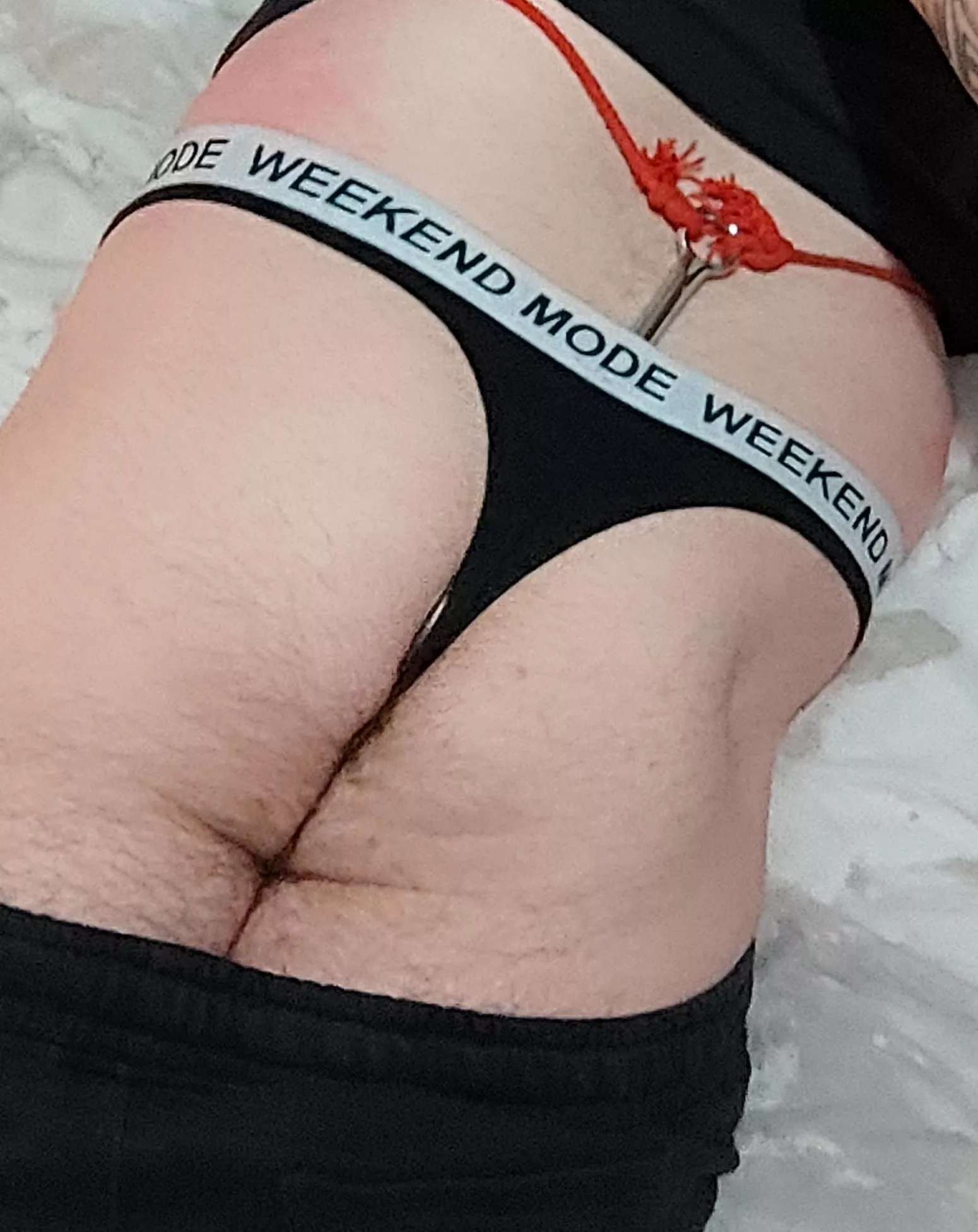 Anal hook in my ass with sexy black panties posted by ruinedbf