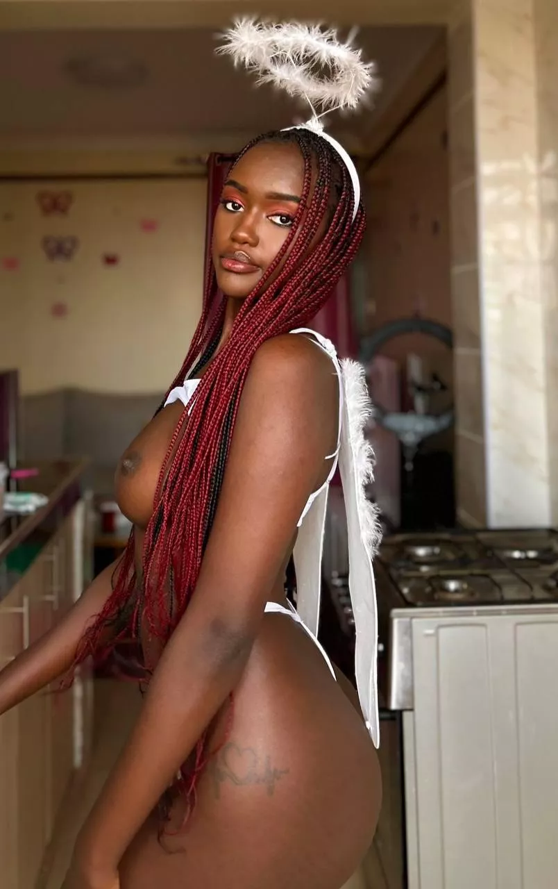 Art of black chocolate & white angel posted by OppositeMarmoset