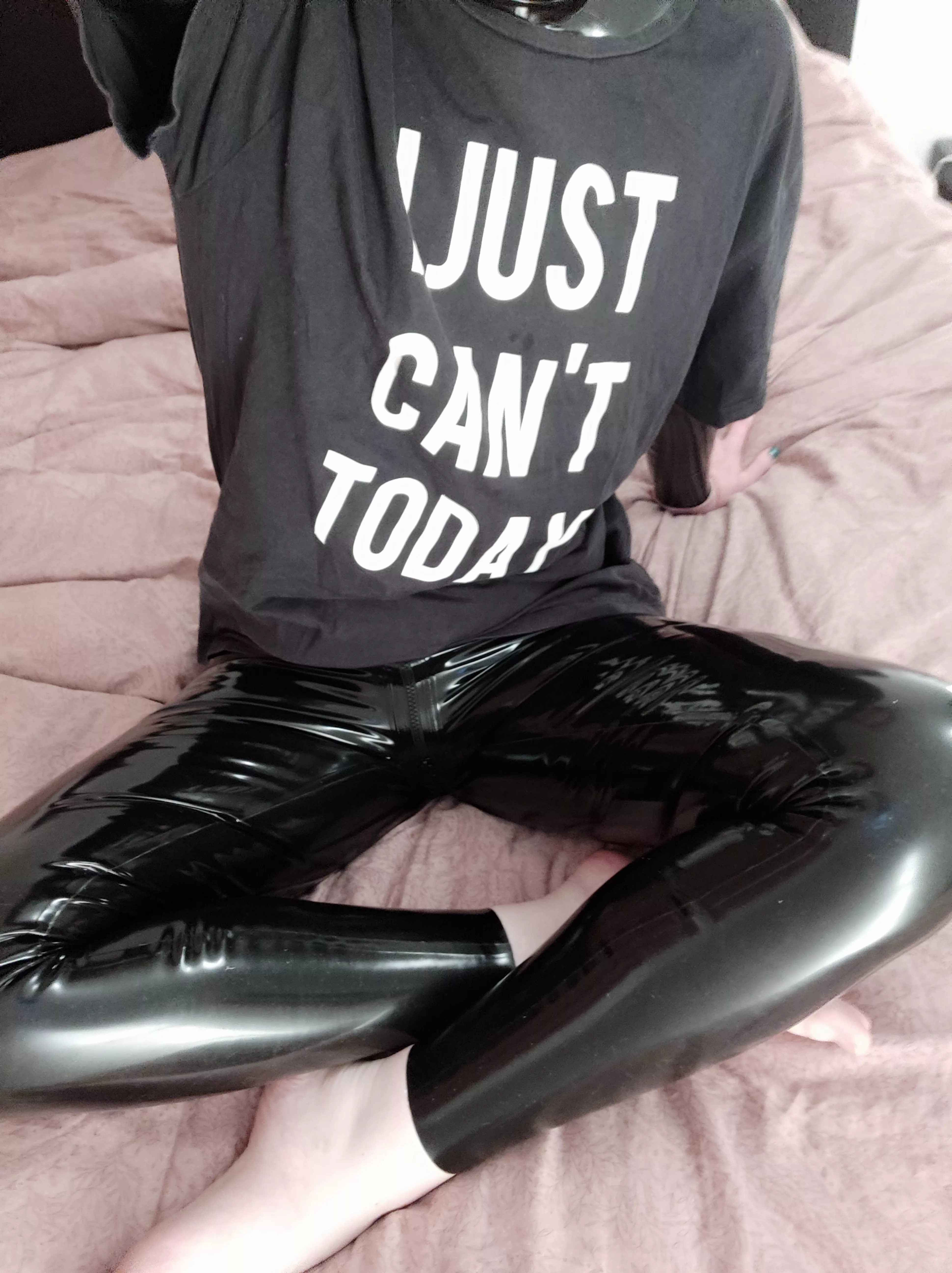 As my T-shirt says, I just can't today, time to laze about in latex and do nothing else posted by SophieKouhai