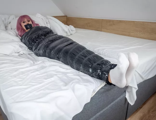 Black Foil + Tape = Totally Helpless by Pinkieneko