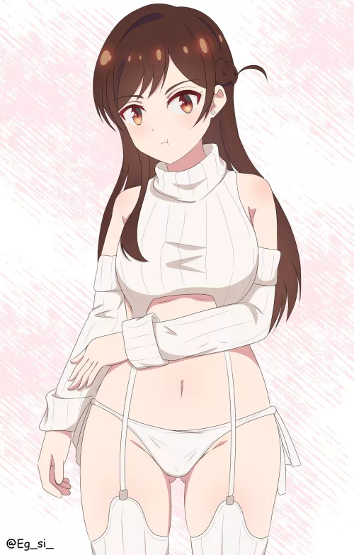 Chizuru Mizuhara Pouting (Rent A Girlfriend) by Csxc