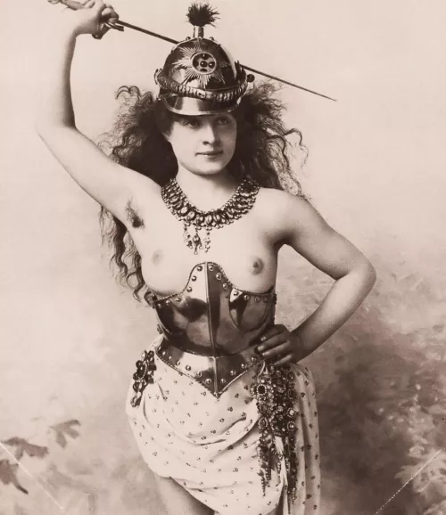 Dear Henny, a change of pace from our gymnast gals - an opera singer! Tilde here does a wonderful job of Wagner, and comes with her own costume and props, and what an assortment! by boondocks456