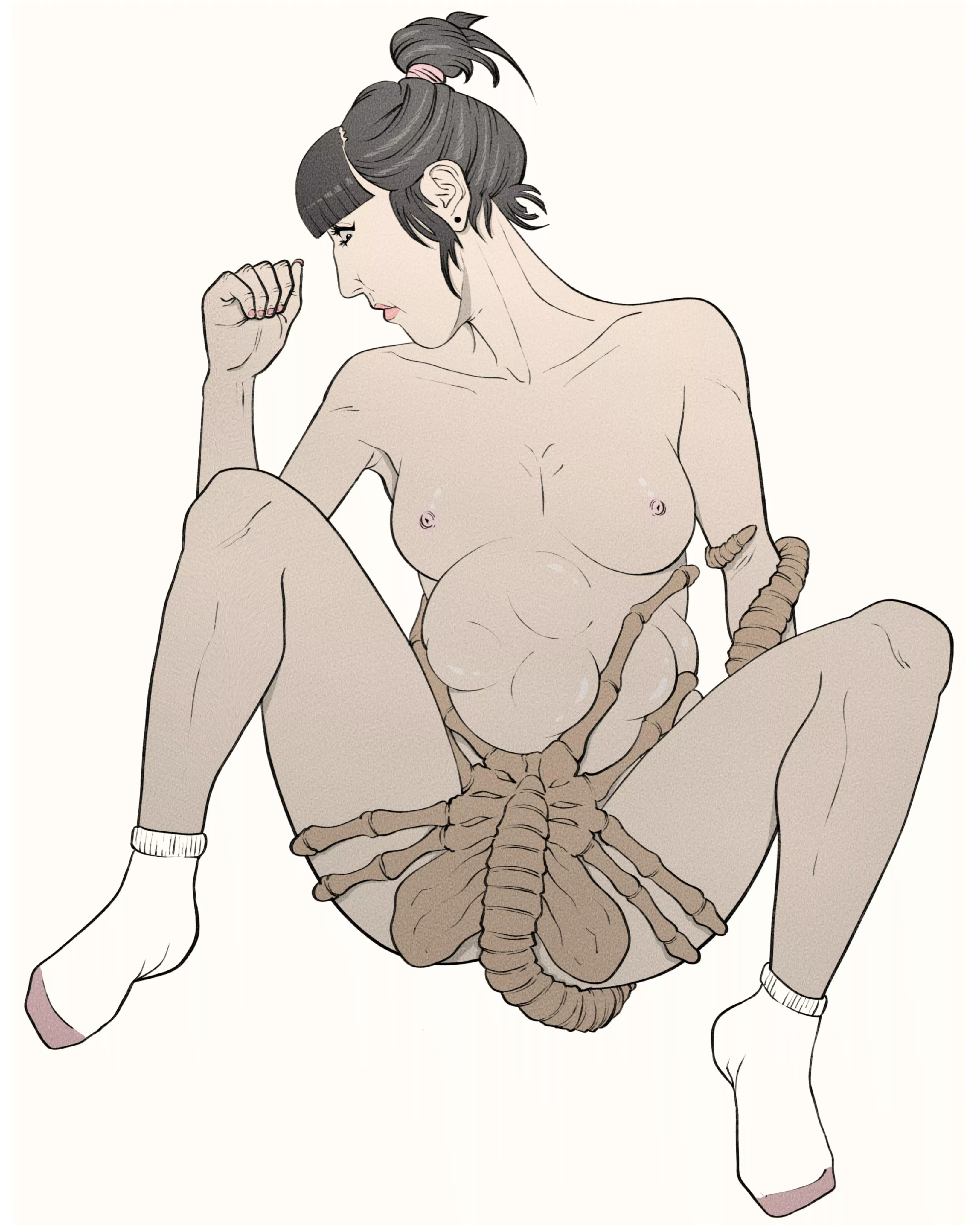 Different kind of pregnancy, art by arcanemortem posted by _arcanemortem_