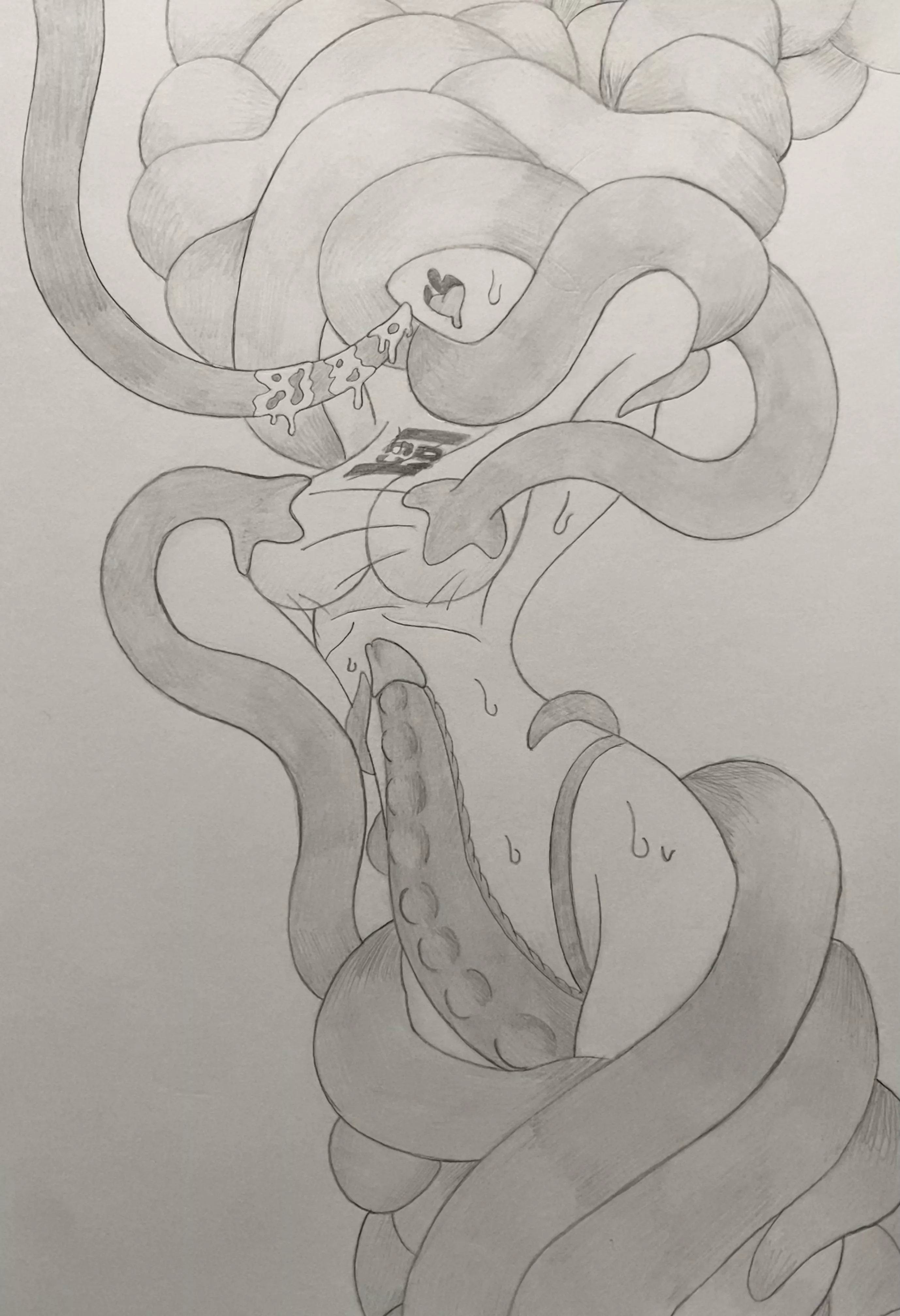 Engulfed and teased (art by me) posted by squid648