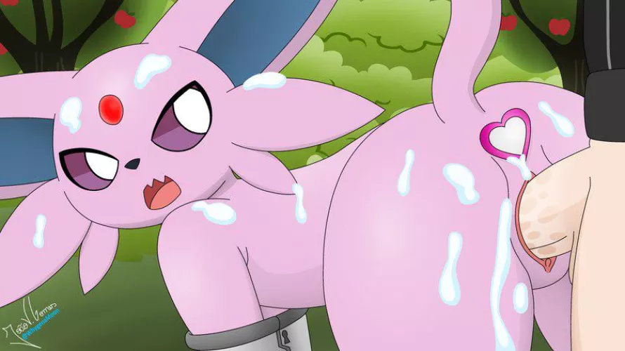Espeon Getting Creamed On [MF] (whygenamoon) by A_MASSIVE_PERVERT