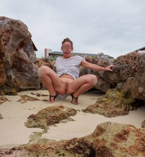 Had to do this one quickly as people were watching from their balcony. (OC) by lilfeet420fans