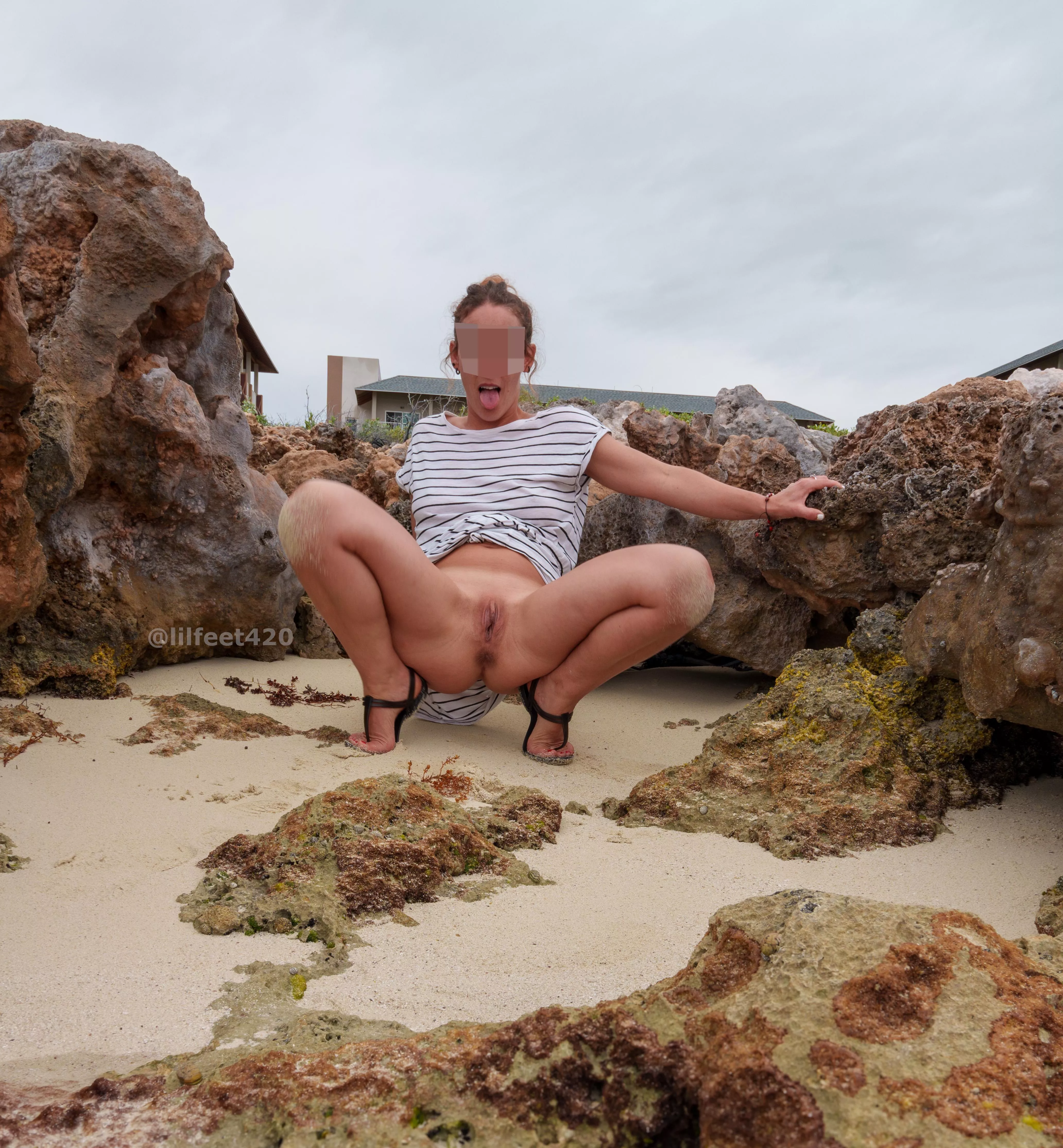 Had to do this one quickly as people were watching from their balcony. (OC) posted by lilfeet420fans