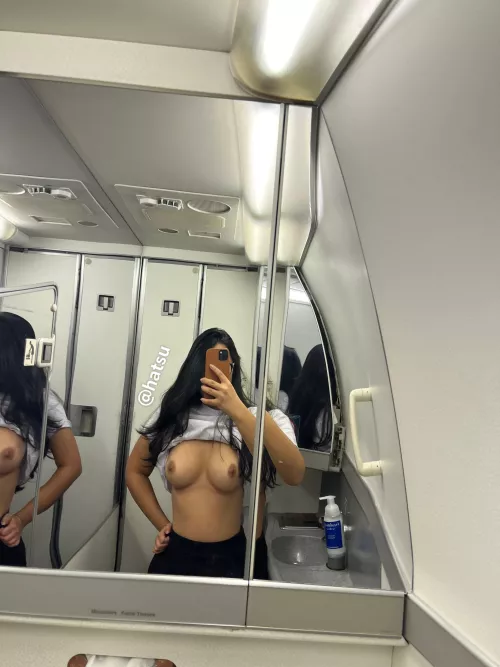 Half Brazilian Half Japanese boobies on a plane by HatsuZume