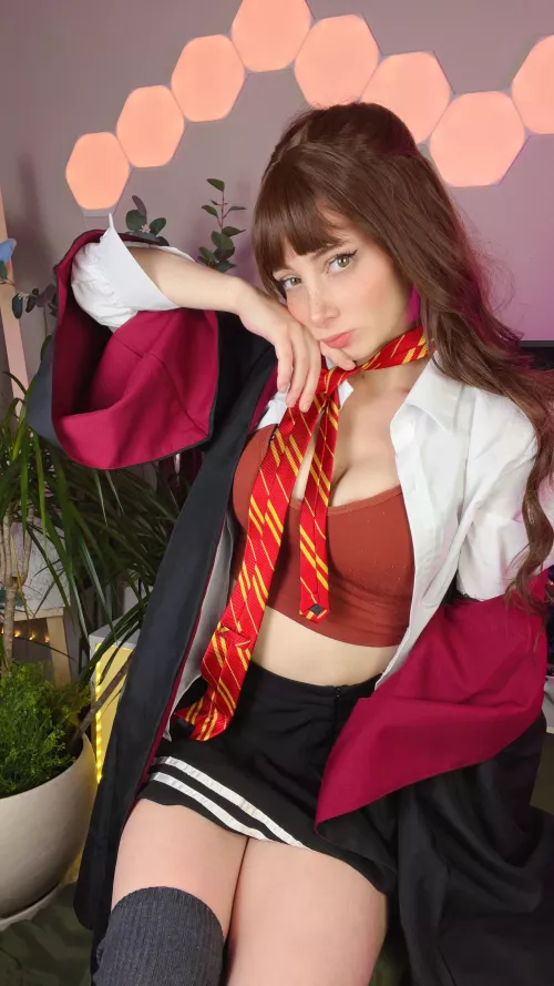 Hermione Granger post butter beer by ellaelvin69