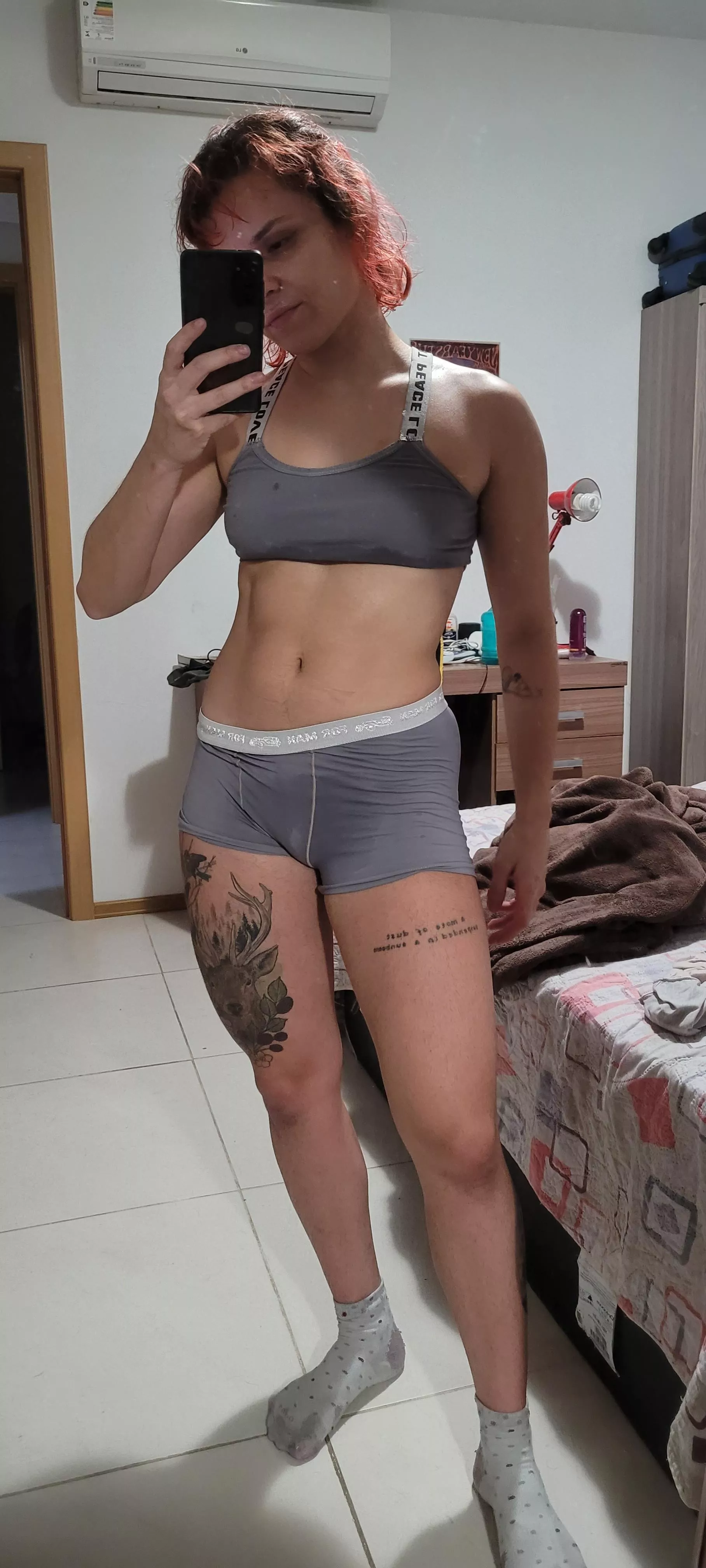 I was stressed and just went for a night run. Now I am stressed and wet. posted by kim-impossiblex3