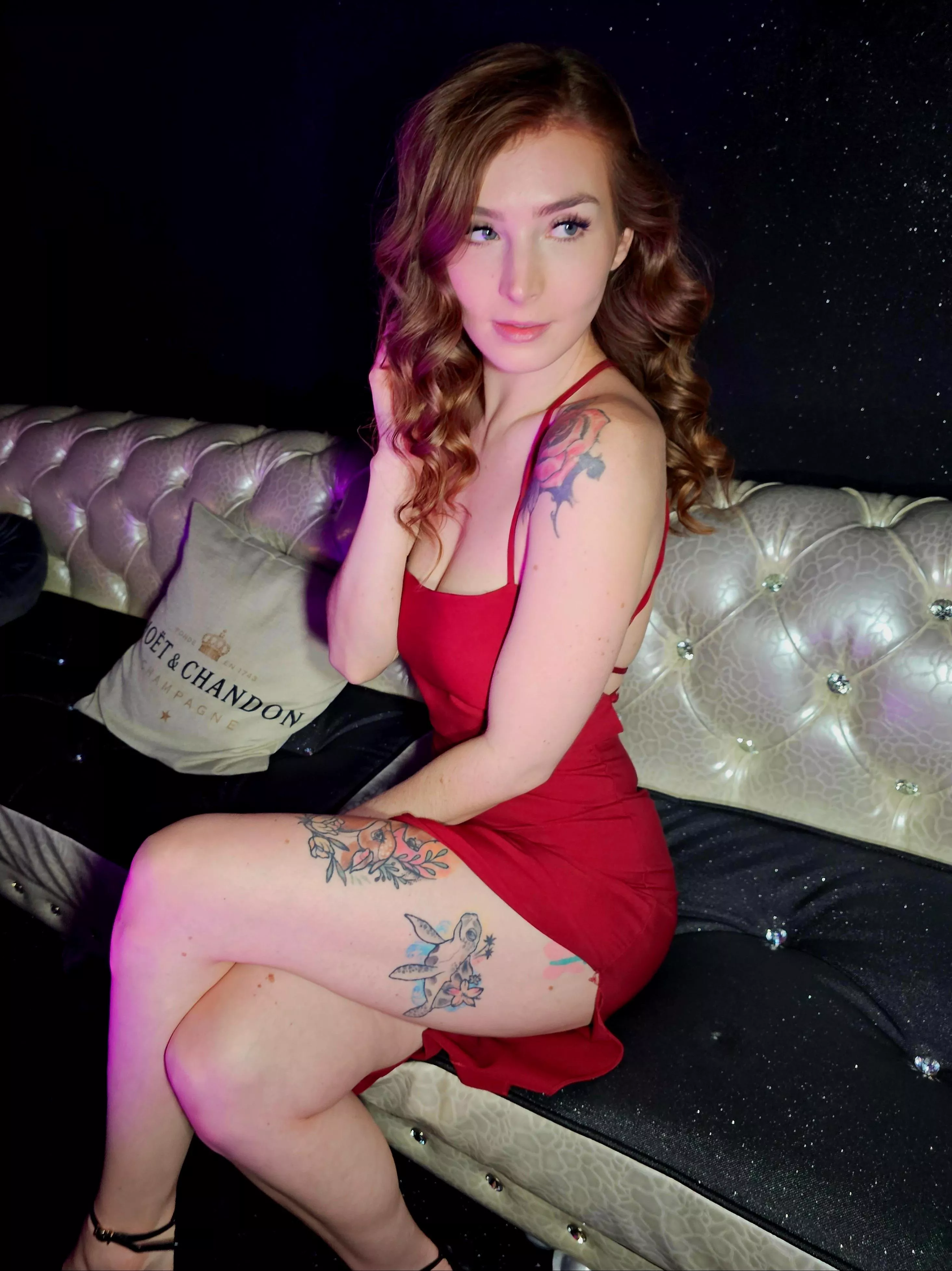 In the club with my little red dress posted by katiecooper4xo