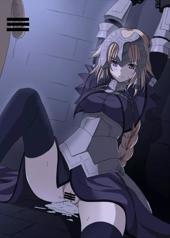 Jeanne d'Arc used and inseminated while under English captivity. (Artist: Shiseki Hirame) posted by zshu50449