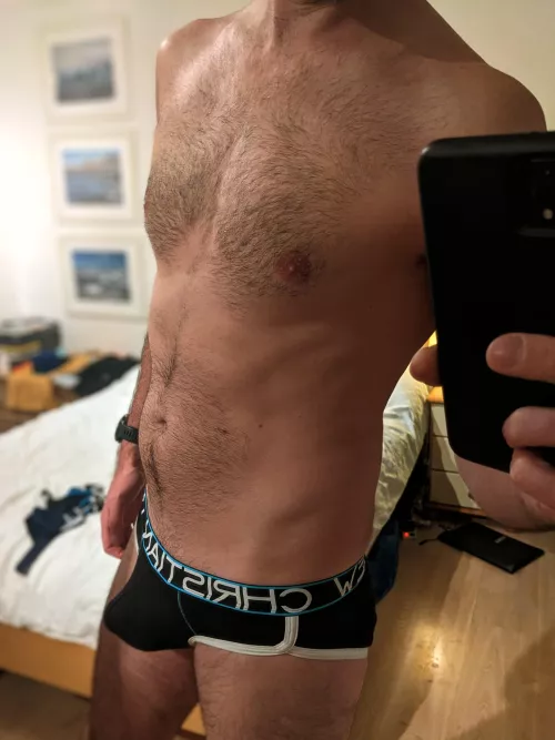 Little bulge in my little black briefs by BiCuriousOli