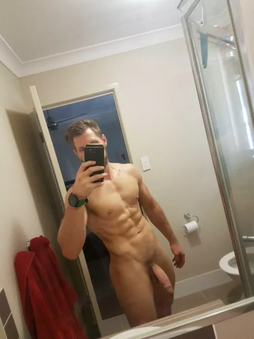 (M) post workout shower selfie by 4lphanerd