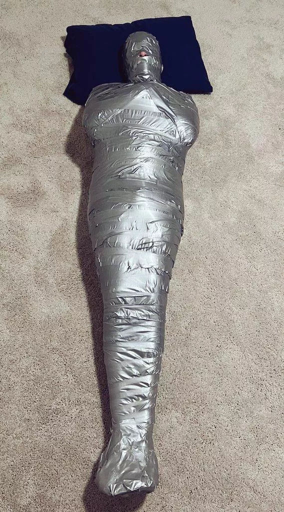 Me mummified arms crossed-style a couple days ago! It was definitely tight 😈 posted by WDSPC2