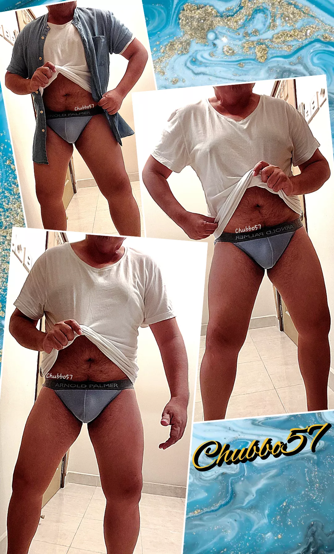 Monday Blues. 😉🐋💙🩲🥶 posted by chubbo57