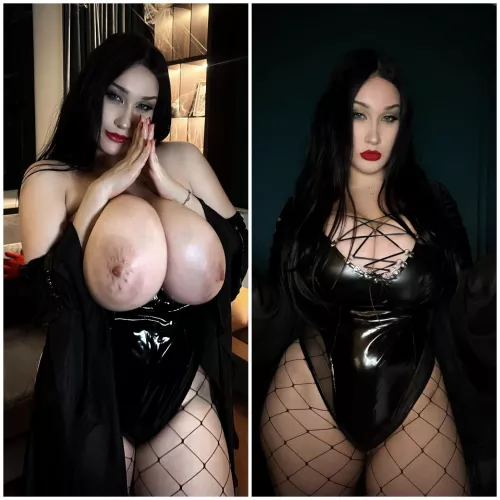 Morticia Addams from Addams Family cosplay by Cheryl Blossom by MathematicianOdd8611