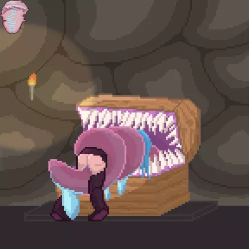 Not a usual mimic encounter. Twitter:Solpixel by BearWarriorX