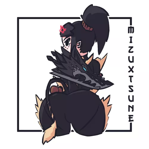 [OC] Mizu / Furious Rajang Armor / Kushala DB / (artist: mizuxtsune) by mizuxtsune_spoods