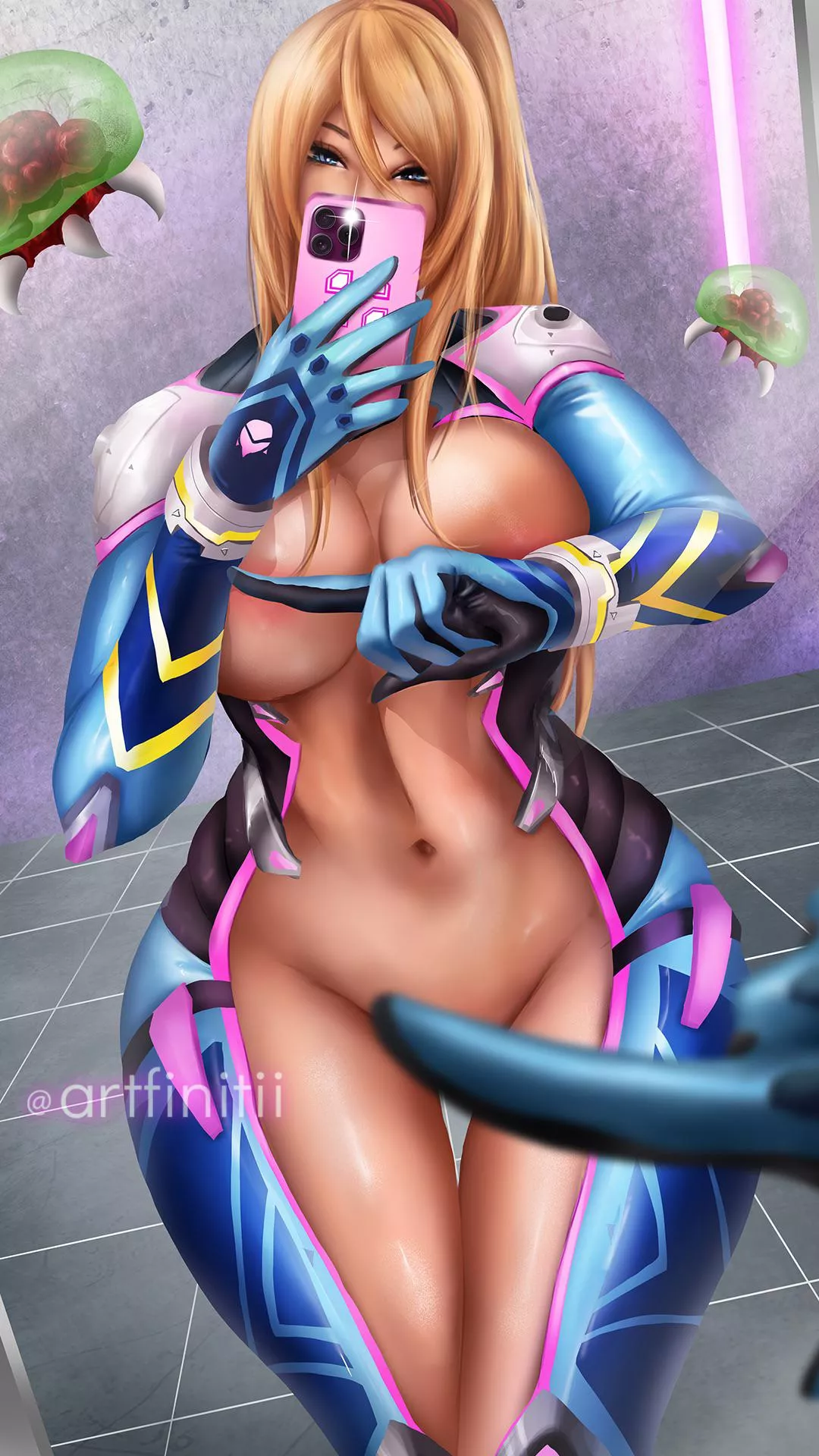 Phone Tease Samus! (artfinitii) posted by artfinitii