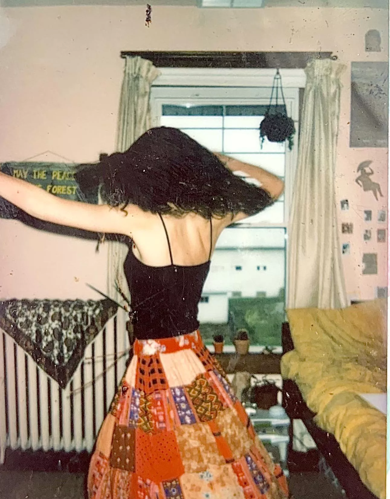 polaroid of me being a hippie chick 😌 posted by fr0ntb0tt0ms_wh0re