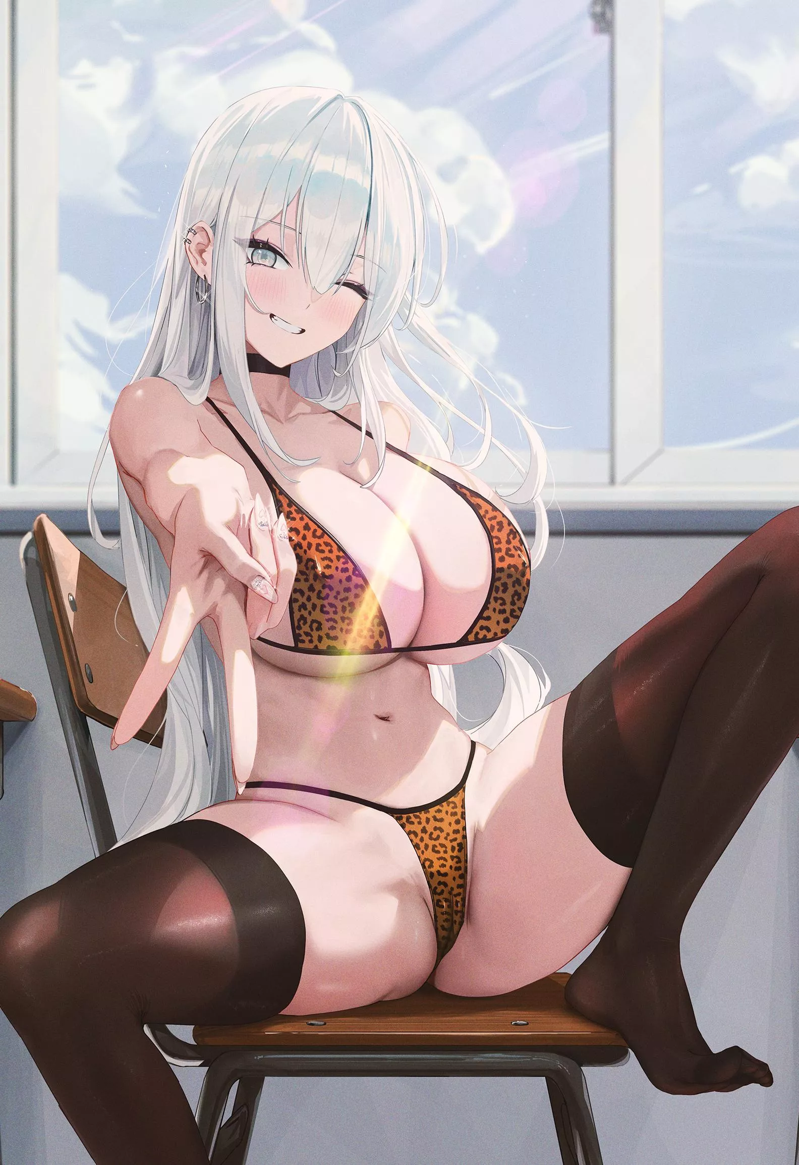 Silver-Haired Gyaru posted by CheetahSperm18