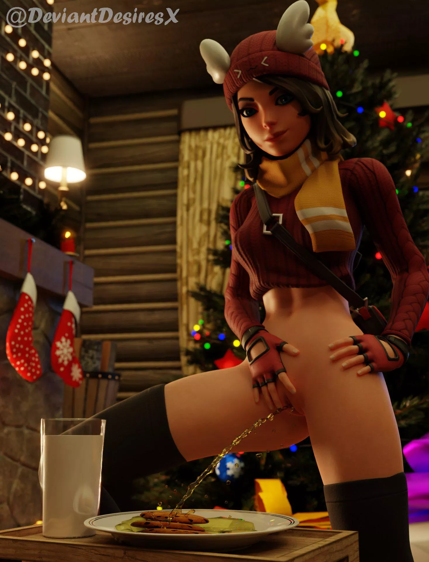 Skye adding some finishing touches to the Christmas cookies posted by throwawayporn94