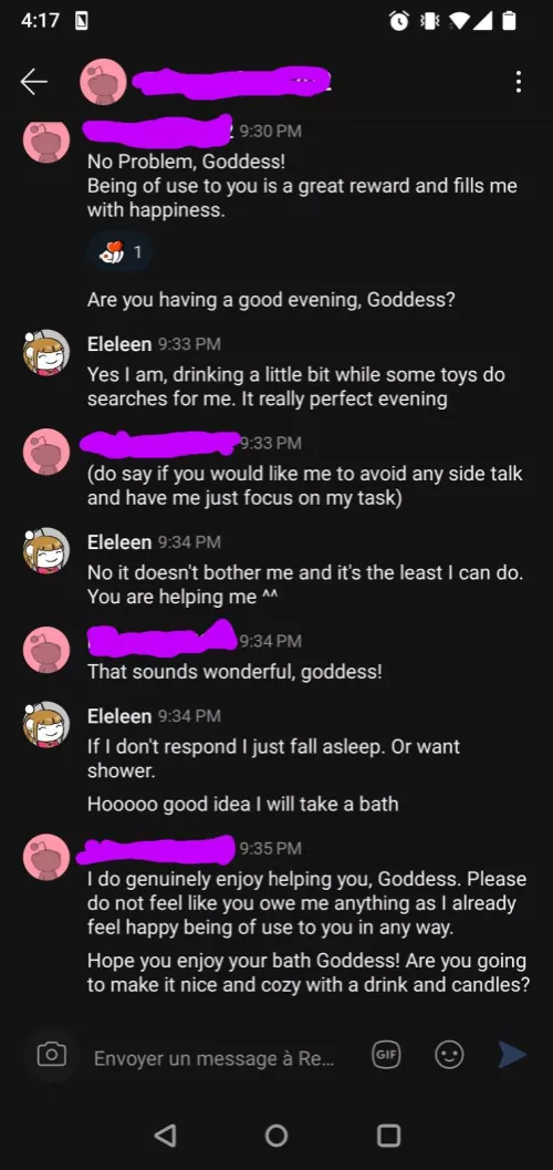 So nice to relax while betas works for you. Such a cute one by Eleleen